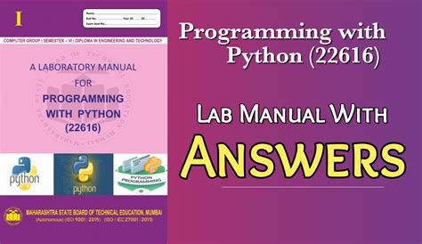 22616 Programming With Python Lab Manual Answers PDF MSBTE I Scheme