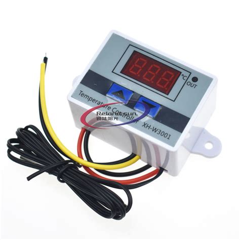 10A 12V 24V 220VAC Digital LED Temperature Controller XH W3001 For