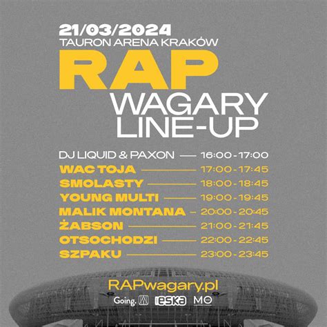 Rap Wagary TAURON Arena Kraków