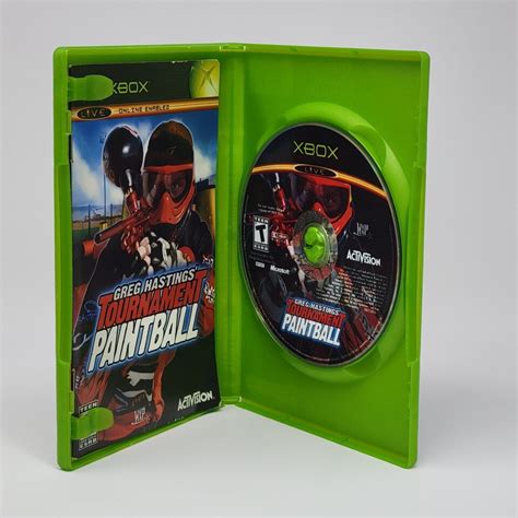 Greg Hastings Tournament Paintball Original Xbox Black Label Cib