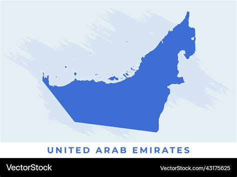 Nationale Karte Der Vereinigten Arabischen Emirate