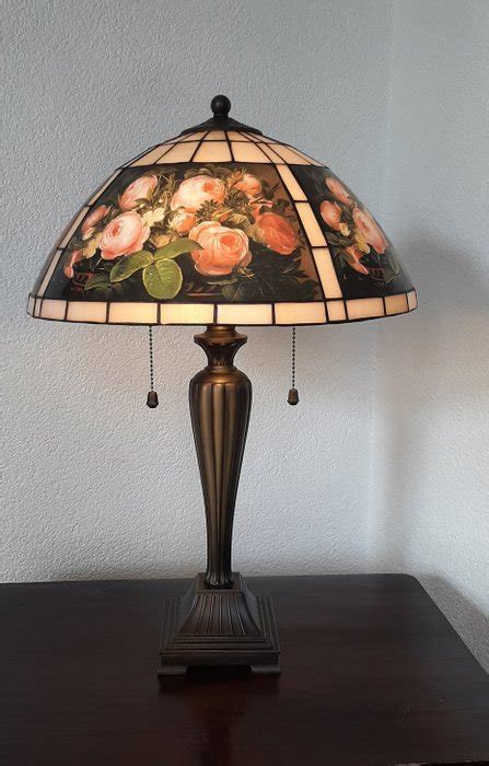 Lampe De Table Style Tiffany Roses Catawiki