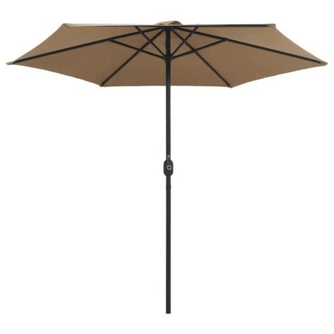 Atyhao Parasol D Ext Rieur Et M T En Aluminium X Cm Taupe