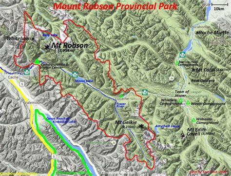 Mount Robson Provincial Park Map