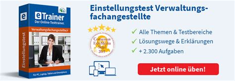 Einstellungstest Verwaltungsfachangestellter Verwaltungswirt