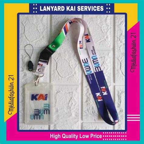 Lanyard Tali Gantungan Id Card Kai Services Free Strap Flashdisk Hp