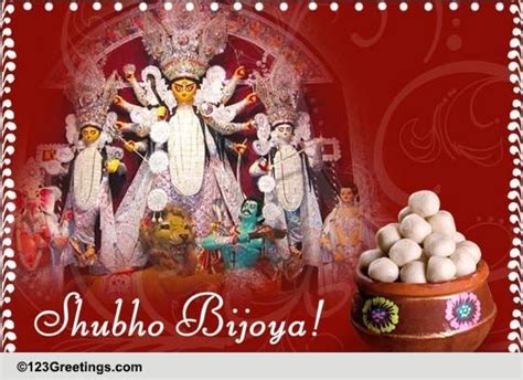 Wish Shubho Bijoya With Sweets. Free Shubho Bijoya eCards | 123 Greetings