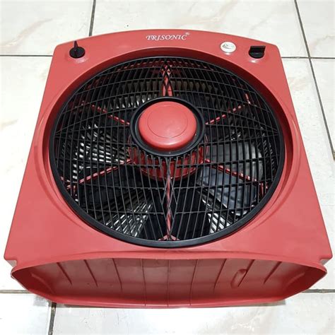 Jual Trisonic Box Fan Inch Kipas Angin Kotak Meja Duduk