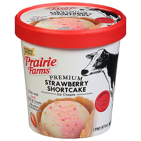 Prairie Farms Strawberry Shortcake Ice Cream Ice Cream Treats