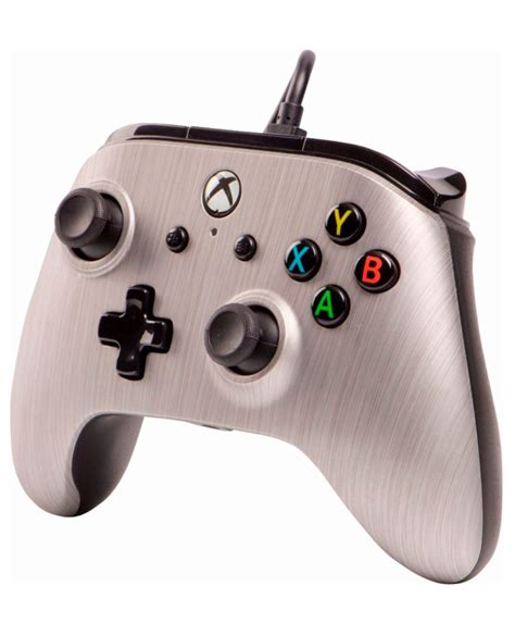 Control Alambrico Xbox One Power A Brushed Aluminium Gameplanet