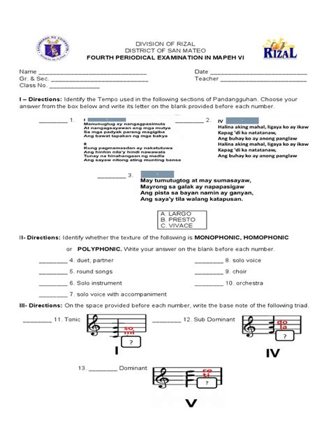 Mapeh 4th Q Exam Pdf Over The Counter Drug Entertainment General