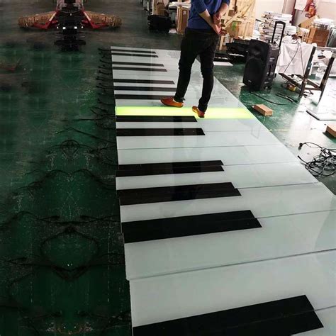 Commercial LED Dance Floor Play Music Buried Recessed Outdoor RGB Color Interactive Giant Floor ...