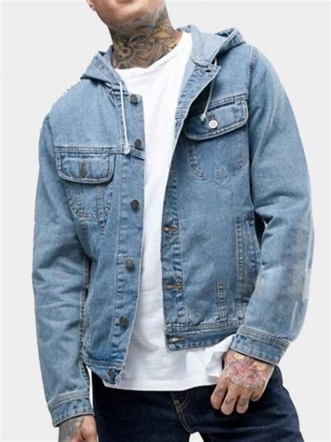 Men's Hooded Denim Jacket | Get Now