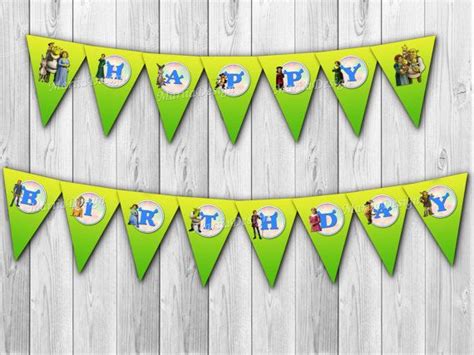 Shrek Banner - Perfect for Your Shrek Themed Party!