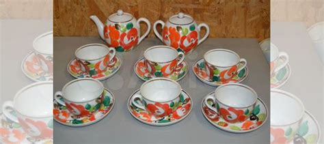 Чайный сервиз агашки крытье песочное СССР купить в Москве | Хобби и ...