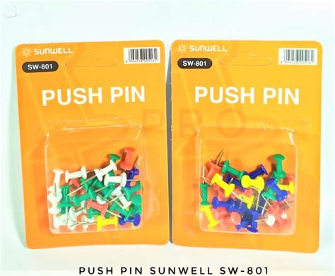 Jual Paku Payung Warna Push Pin Warna Isi Pcs Paku Tekan Kota