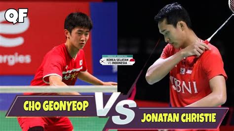 Jonathan Christie Vs Cho Geonyeop Badminton Thomas Cup Ina Vs