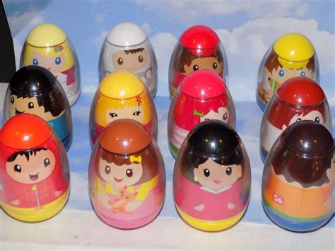 Playskool Weebles Weeble Wobble Egg Shaped People Lot Set Of 12