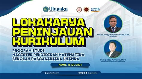 Lokakarya Peninjauan Kurikulum Program Studi Magister Pendidikan