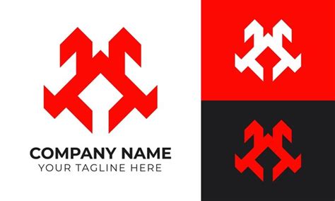 Kreative Moderne Minimal Monogramm Business Logo Design Vorlage