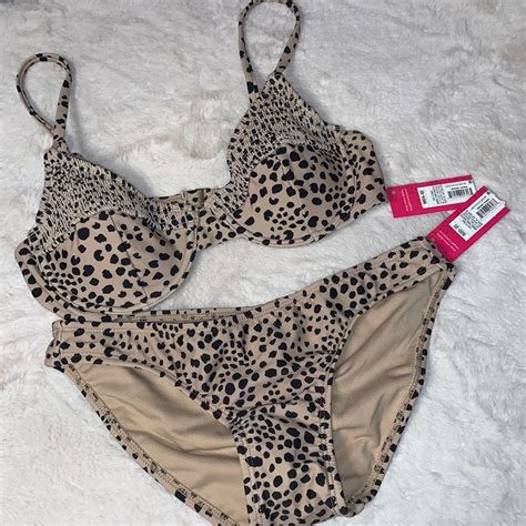 Small Medium Cheetah Print Bikini Xhilaration Gem