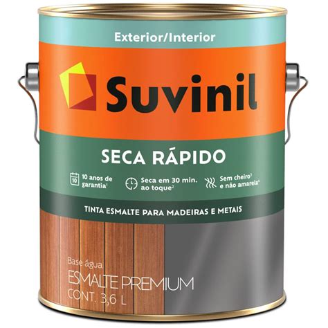 Tinta Esmalte Brilhante Seca R Pido Litros Amarelo Ouro