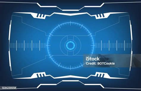 Grafik Pengguna Digital Panel Kontrol Hitech Desain Layar Antarmuka Hud