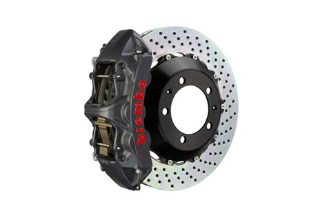 Brembo Gts System Piston Front Brake Kit Hard Anodized Drilled Rotors