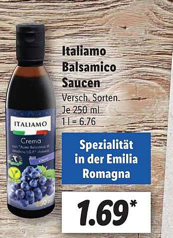 Italiamo Balsamico Saucen Angebot Bei Lidl Prospekte De