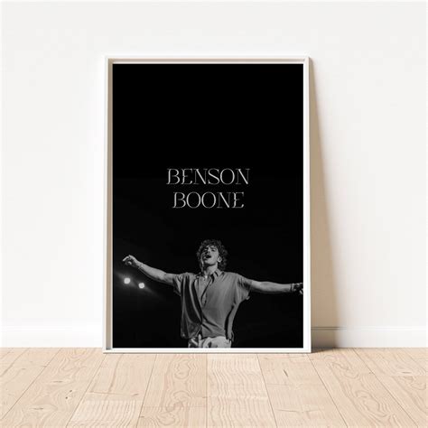 Benson Boone Poster, Music Wall Art, Fireworks and Rollerblades Print ...