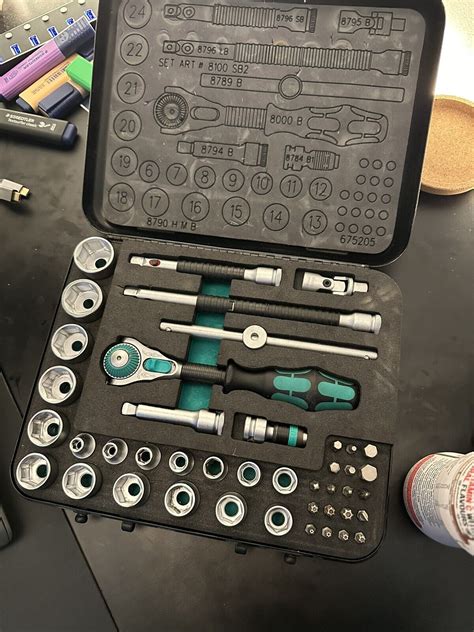 Wera Sb Zyklop Speed Ratchet In Dr Metric Socket Set