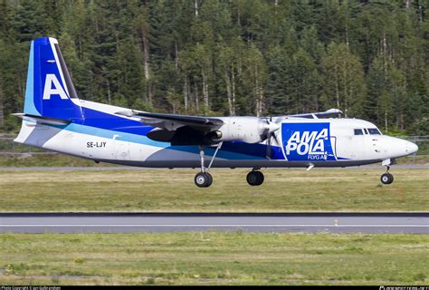 Se Ljy Amapola Flyg Fokker F50 Freighter Photo By Jan Gulbrandsen Id