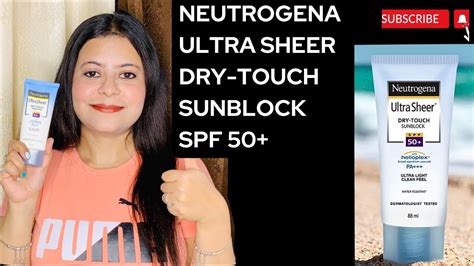 Neutrogena Sunscreen Review Neutrogena Ultra Sheer Dry Touch Sunblock