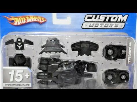 Hot Wheels Custom Motors Batman The Batmobile Starter Set Review Youtube