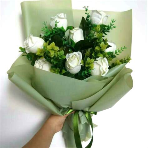 Jual Artificial Buket Bunga Hand Bouquet Buket Bunga Wisuda Buket