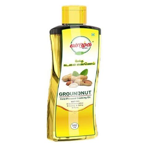 Organic 100 Pure Cold Pressed Cooking Groundnut Oil 500ml Pack At