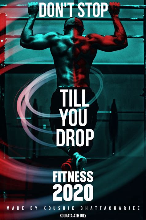 FITNESS POSTER DESIGN with Dual Lighting Effect on Behance