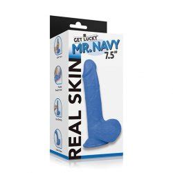 Get Lucky Mr Navy 7 5 Dual Layer Dong Blue Sex Toys Adult Novelties FreeOnes Store