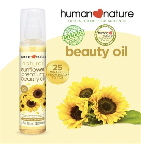 Human Nature Sunflower Beauty Oil Natural 25 Beauty Miracles From Head