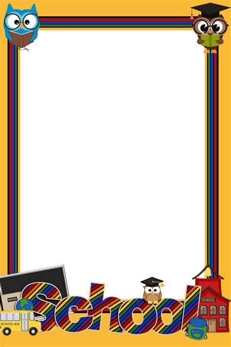 School Frame Png Okul Poster Evde Eğitim School Frame Flower