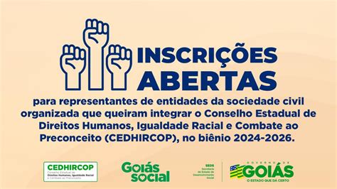 Inscri Es Abertas Para Representantes Da Sociedade Civil Interessados