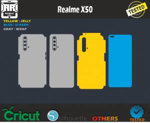 Realme X50 Skin Template Vector ARMOBILESKIN