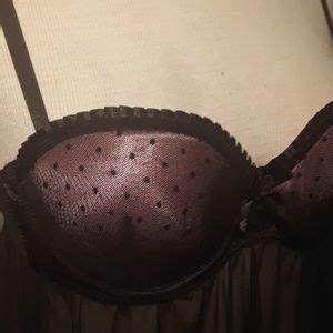 Intimates Sleepwear Nwot Lingerie Teddy W Pink And Blk Polka Dot Poshmark