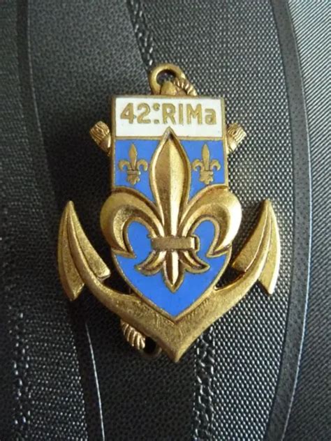 Original Militaire Insigne Regiment D Infanterie De Marine Drago