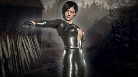 Resident Evil 4 Remake Ada Wong In Black Catsuit Costume PC Mod YouTube