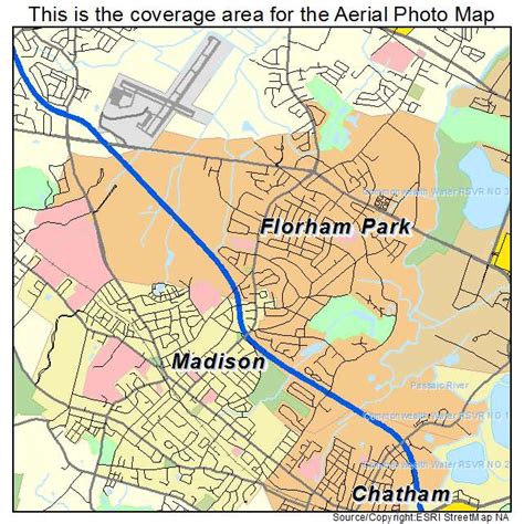 Aerial Photography Map of Florham Park, NJ New Jersey