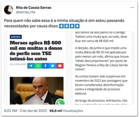 Multa De Moraes A Internautas Pode Chegar A R Mil