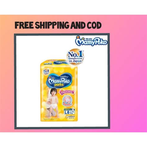 mamypoko pants large easy  wear large  pcs shopee philippines