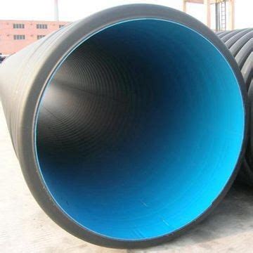 China DN300mm SN8 Tubería de HDPE corrugada de doble pared para