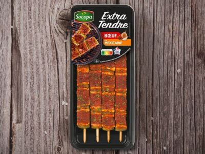 Brochettes Boeuf Extra Tendre Nature Socopa